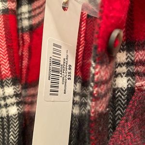 Large Natural Reflections Thick Red Flannel